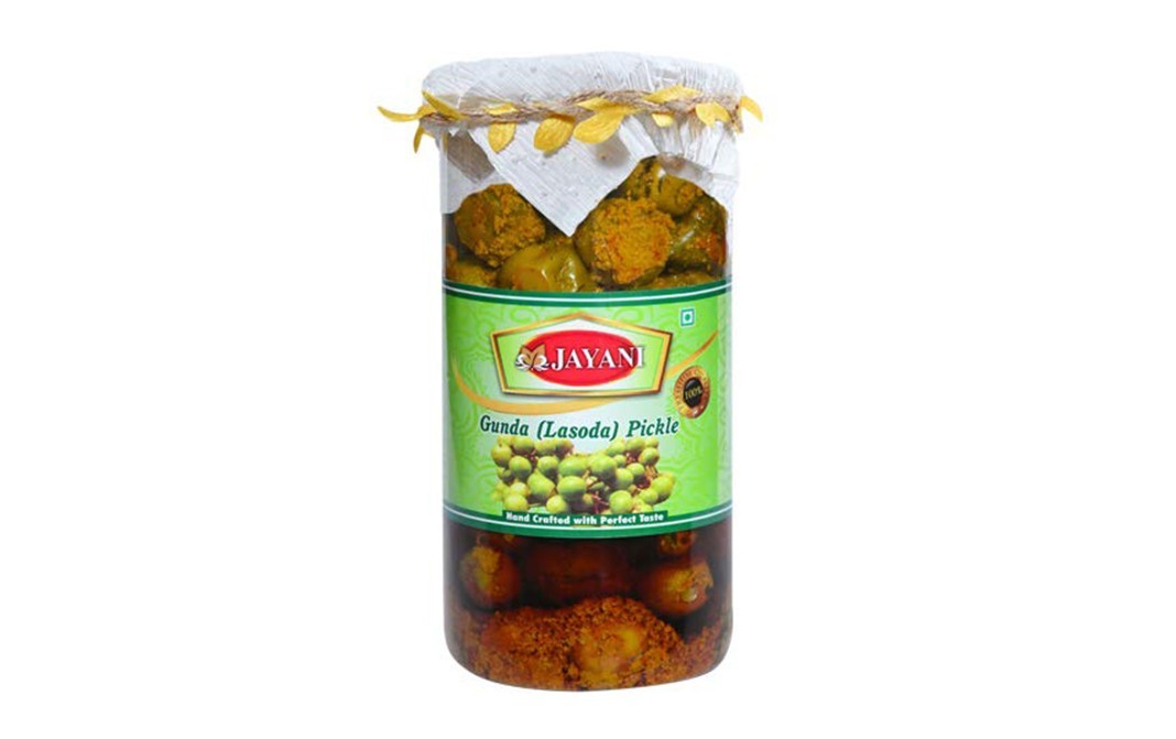 Jayani Gunda (Lasoda) Pickle    Plastic Jar  800 grams